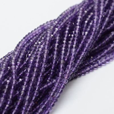 Natural Amethyst Bead Strands X-G-P271-3mm-09-1