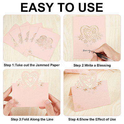 Paper Table Place Cards AJEW-WH0270-55B-1