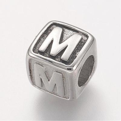 Tarnish Resistant 304 Stainless Steel European Beads STAS-E115-P-M-1
