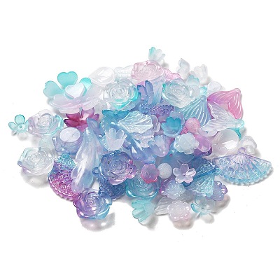Imitation Jelly Acrylic Beads OACR-H039-02B-1