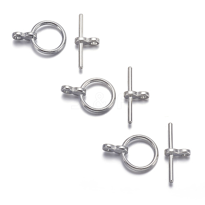 Tibetan Style Toggle Clasps TIBE-AB2035Y-N-NF-1