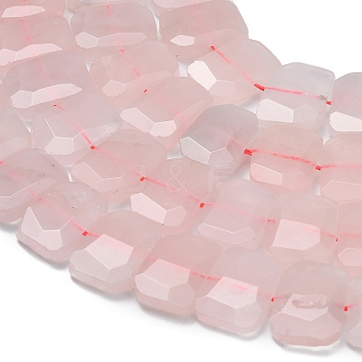 Natural Rose Quartz Beads Strands G-C285-A08-01-1
