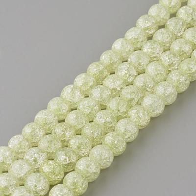 Synthetic Crackle Quartz Beads Strands GLAA-S134-6mm-08-1