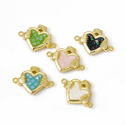 Natural Shell Connector Charms KK-M234-06G-1