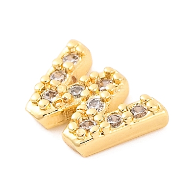 Rack Plating Brass Micro Pave Cubic Zirconia Cabochons KK-F874-04G-W-1