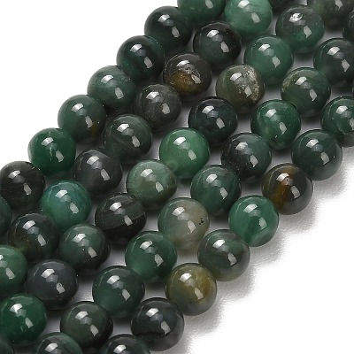 Natural African Jade Beads Strands G-F820-K02-6mm-1
