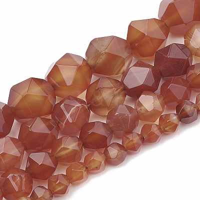 Natural Carnelian Beads Strands G-S332-8mm-005-1