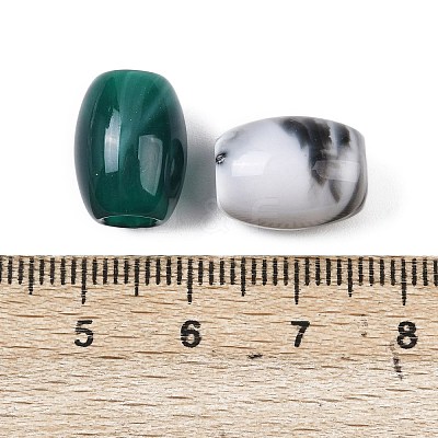 Opaque Acrylic European Beads OACR-G055-01A-1