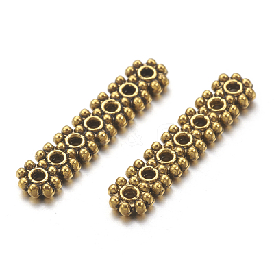 Tibetan Style Beads Spacers TIBEB-S034-AG-LF-1