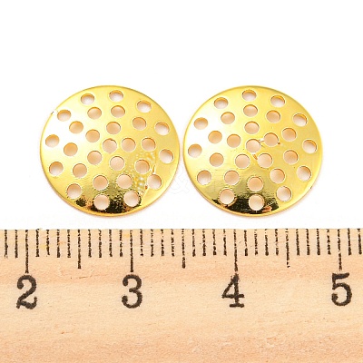 Rack Plating Finger Ring/Brooch Sieve Findings KK-P240-03B-G-1