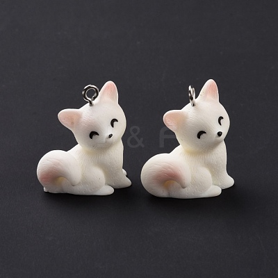 Opaque Resin Pendants RESI-D057-17P-1