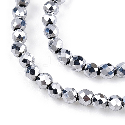 Electroplate Glass Beads Strands EGLA-T027-01S-1