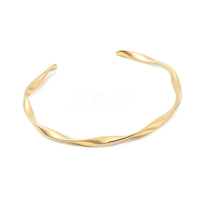 304 Stainless Steel Cuff Bangles for Women BJEW-G776-02G-1