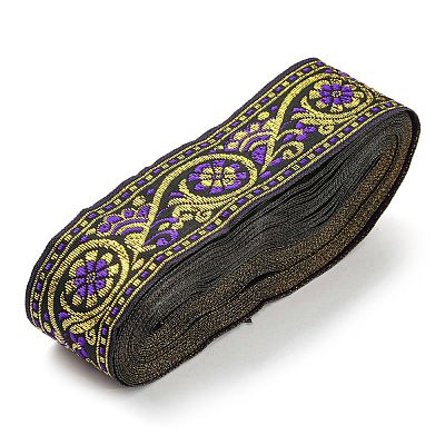Ethnic Style Polyester Embroidery Ribbons CWIR-XCP0001-22A-1