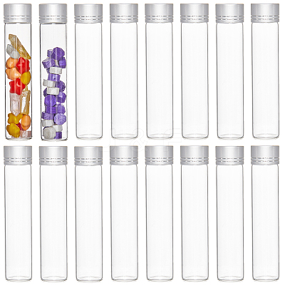 20Pcs Clear Glass Bottles Bead Containers CON-SC0001-15A-05-1