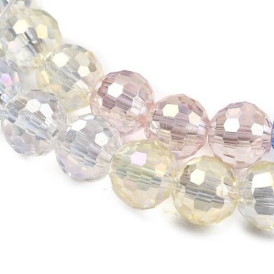 Electroplate Glass Beads Strands EGLA-D300-06-6mm-04-1
