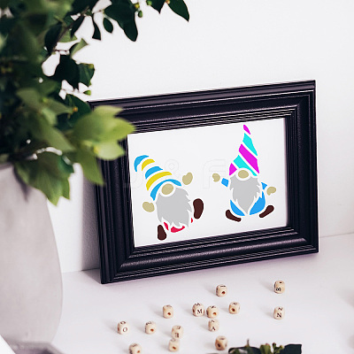Plastic Drawing Painting Stencils Templates DIY-WH0396-238-1