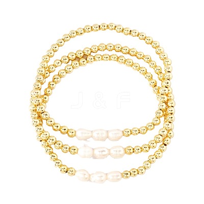 3 Pieces Freshwater Pearl Bracelet Sets EH2658-1