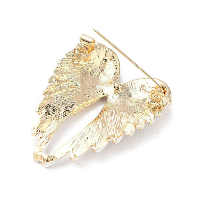 Alloy Rhinestone Brooches for Backpack Clothes JEWB-M068-02G-03-1