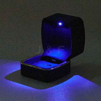Square Plastic Jewelry Pendant Boxes OBOX-F005-02C-1