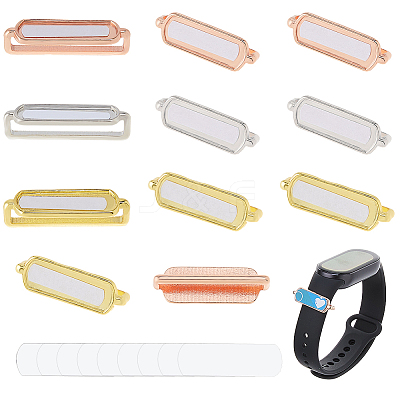 12 Bags 3 Colors Alloy Heat Transfer Watch Band Accessories FIND-DC0007-60A-1