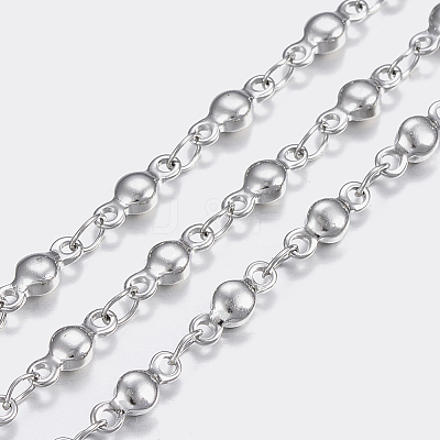Non-Tarnish 3.28 Feet 304 Stainless Steel Chains X-STAS-P197-047P-1