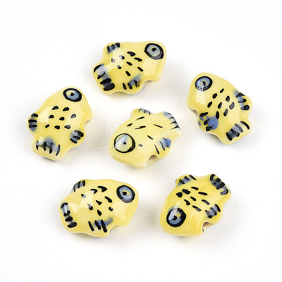 Handmade Porcelain Beads PORC-N009-07B-1