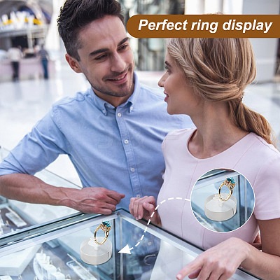 Acrylic Finger Ring Display Holders RDIS-WH0020-02B-01-1