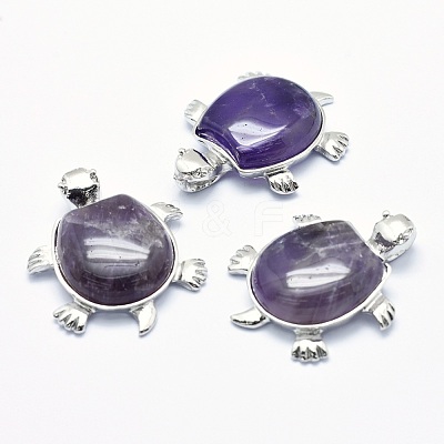 Natural Amethyst Pendant G-G759-B01-1