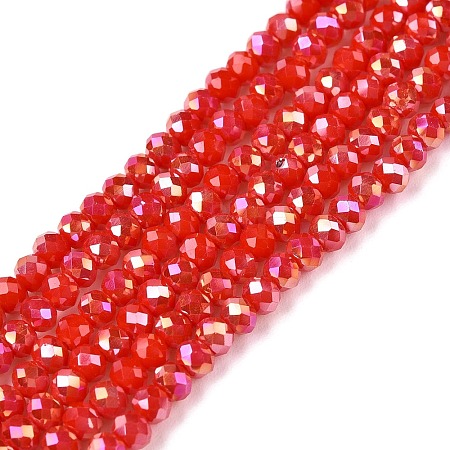 Electroplate Glass Beads Strands EGLA-A044-P2mm-B22-1