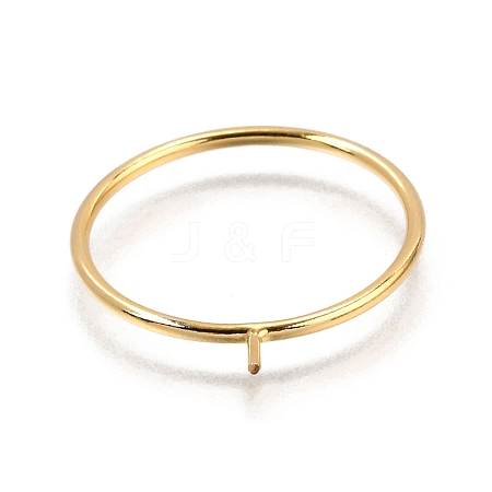 1/20 Yellow Gold Filled Stackable Rings Settings with Peg KK-Z116-01G-04-1