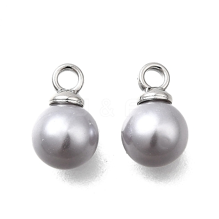 ABS Plastic Imitation Pearl Pendants FIND-H052-01C-02P-1
