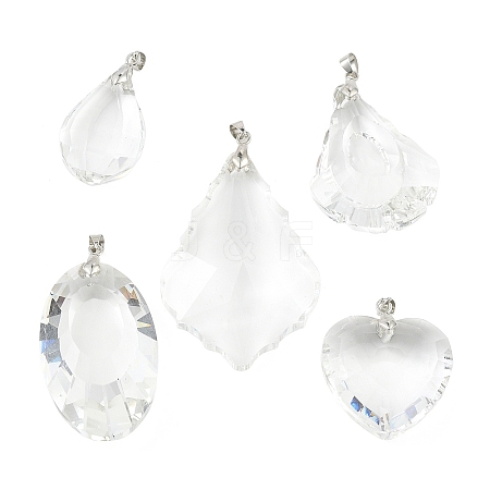 Glass Big Pendants PALLOY-JF02207-1