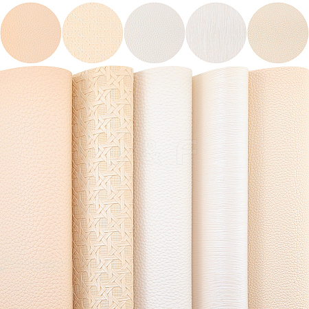 5Pcs PU Leather Fabrics DIY-WH20025-082B-1