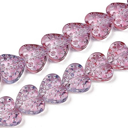 Transparent Glass Beads Strands GLAA-H038-01D-1