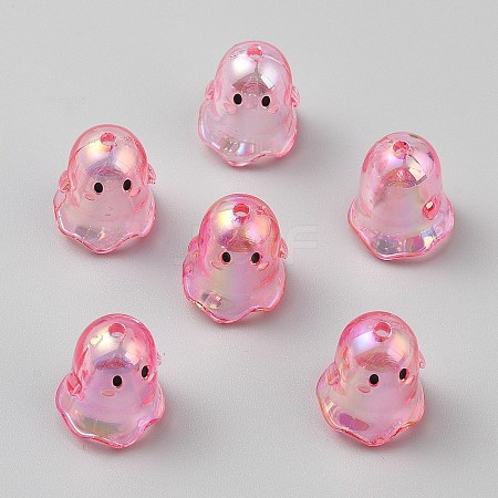 Transparent Acrylic Bead Caps TACR-WH0021-20H-1