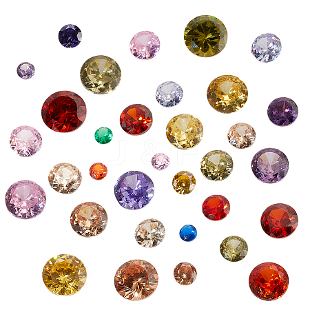 104Pcs Cubic Zirconia Cabochons ZIRC-PH0001-51-1