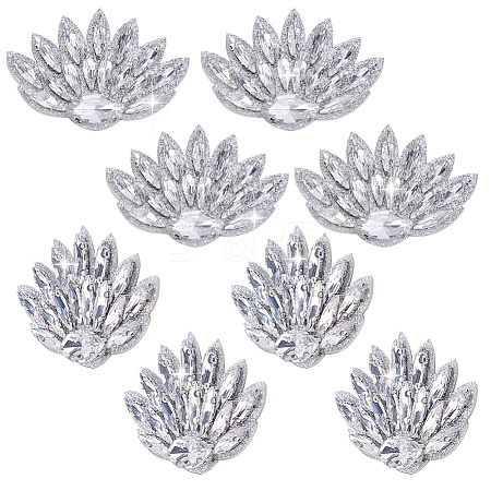 Glass Clothing Patches PATC-WH0028-025G-1
