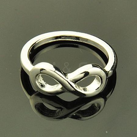 Give Your Girlfriend for Valentines Day Alloy Rings RJEW-G111-S-1