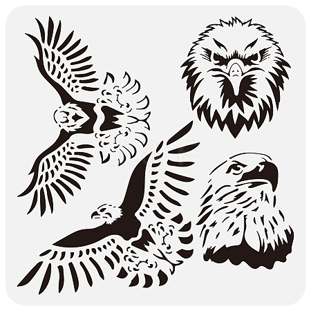 PET Hollow Out Drawing Painting Stencils DIY-WH0391-0937-1