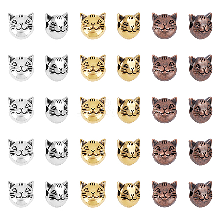 Tibetan Style Alloy Kitten Beads TIBEB-PH0004-75-RS-1