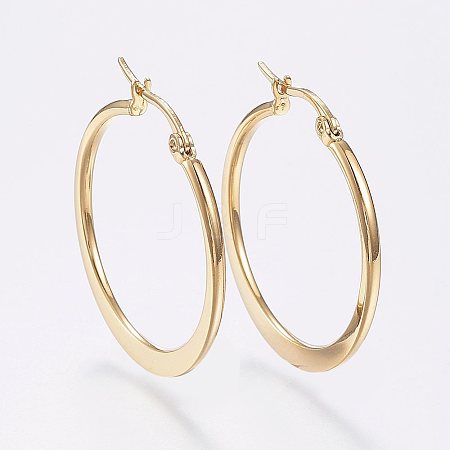 304 Stainless Steel Hoop Earrings X-EJEW-F105-20G-1