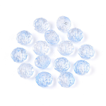 Baking Paint Transparent Glass Beads GLAA-N011-10mm-04-1