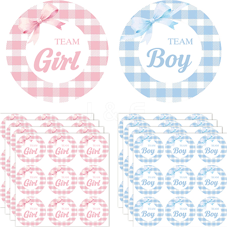Flat Round Self-Adhesive Stickers DIY-WH0928-001-1