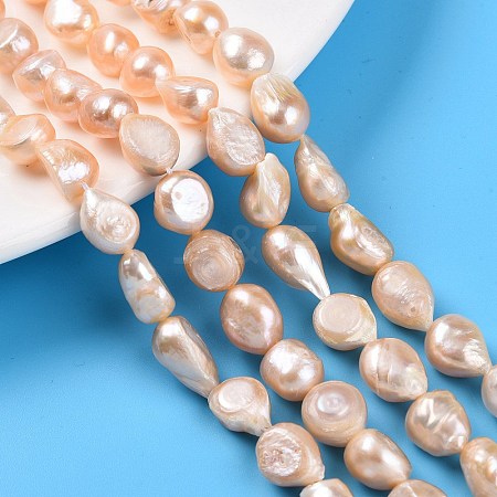 Natural Cultured Freshwater Pearl Beads Strands PEAR-N014-08D-01-1