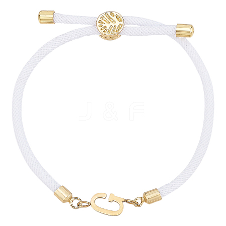1pc Adjustable Nylon Cord Slider Bracelets for Women BJEW-LP0001-33G-G-1