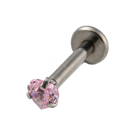304 Stainless Steel Threaded Flatback Earrings LS-EJEW-NH0001-01C-01-1