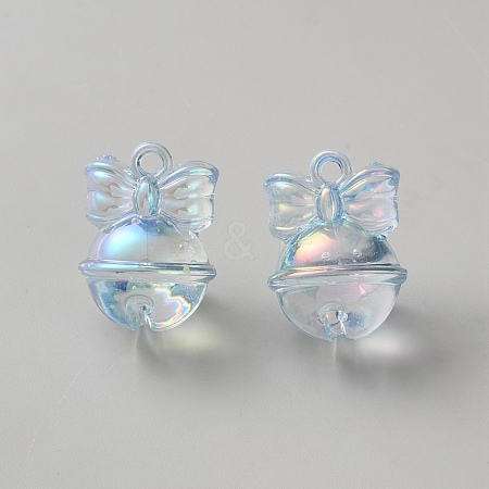 Transparent UV Plating Acrylic Pendants TACR-TAC0001-10-1