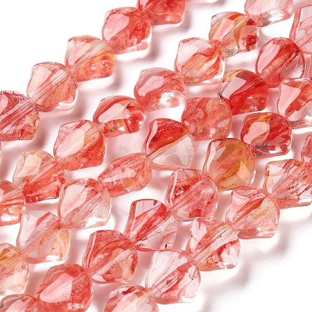 Inner Flower Handmade Lampwork Beads Strands LA-CBA3F7A-02D-1