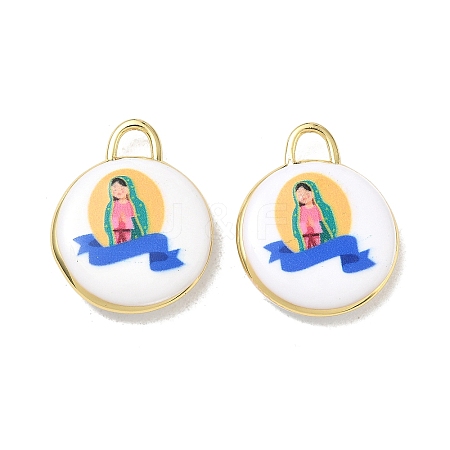 Printed Brass Pendants KK-CBAF9BC-11G-03-1
